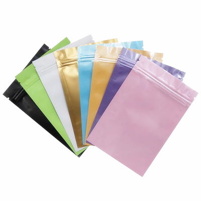 12*18cm色刷の平らなResealable袋はアルミ ホイルのジッパー ロック袋の包装を袋に入れる