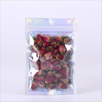 光沢があるレーザー光線写真マイラーの食品包装ジップ ロック式袋の袋のアルミ ホイルは金属で処理した