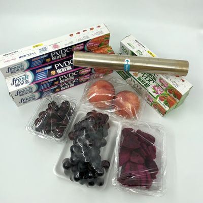 PVDCの透明な包装はフィルム冷凍の野菜フルーツのためのしがみつく