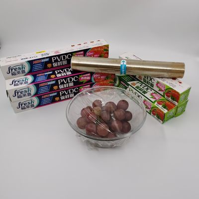 フィルムのPVDCの好みの保有物のストレッチ・フィルムの覆いを包む反霧の食品等級