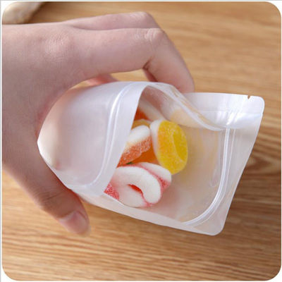 プラスチック包装袋の袋の無光沢のグラビア印刷の上のジップ ロック式の明確な立場は印刷した