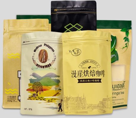 120micジッパー ロックのコーヒー立場の袋プラスチックVMPETのコーヒー豆の包装