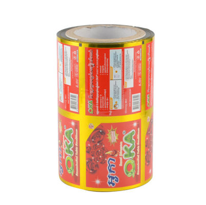 食品等級は内部アルミ ホイルとの印刷された包装のロールスロイス100-300 Mironsを薄板にした
