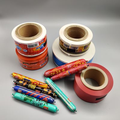 習慣によって印刷される包装ロール ソーセージ80MpaのPVDCの上塗を施してあるフィルム40-60um