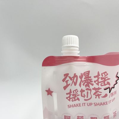 CMYK 4つの層のPEノズルが付いている注文ジュースの袋のプラスチック液体の袋