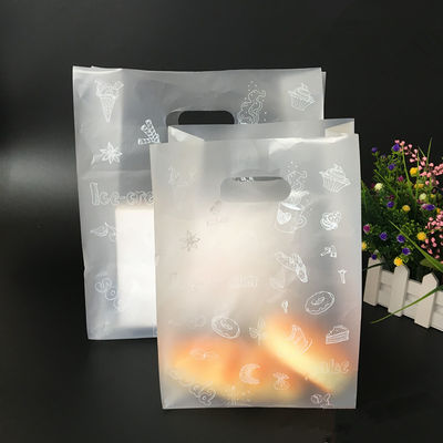 曇らされた型抜きされたハンドルは袋にプラスチックPEをパンのための側面のガセット袋取る