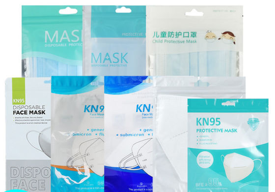 注文の外科使い捨て可能なN95マスク プラスチック パッキング袋60mic