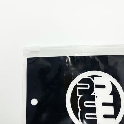 引きタブのジッパーが付いている黒いポリエチレンのPEの手袋のプラスチック包装袋